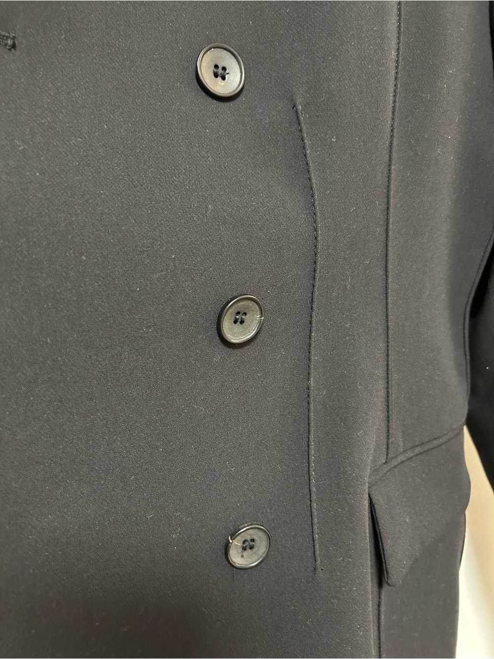 ZARA ZW Collection Tailored Black Collarless Blazer - Picture 7 of 9